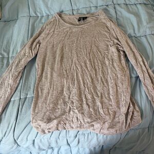 Cynthia Rowley Heathered Gray Long Sleeve Pajama Top